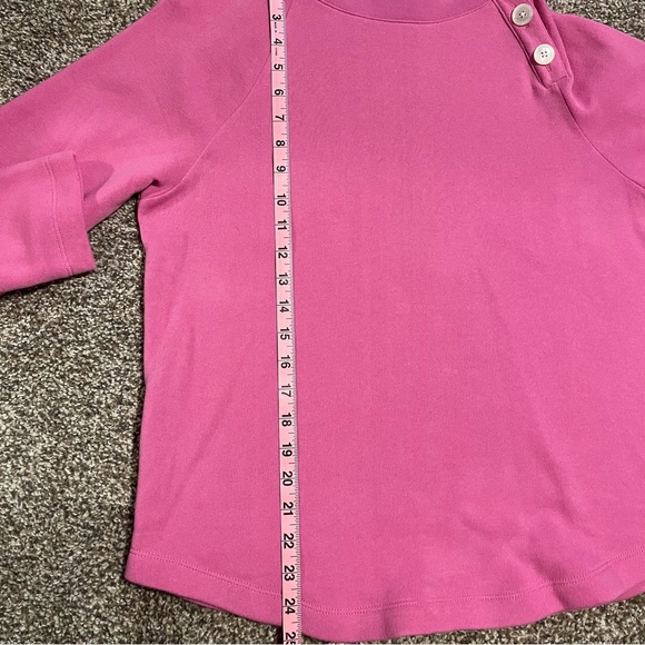 J. Crew cloud spun fleece button collar pullover - Picture 6 of 7